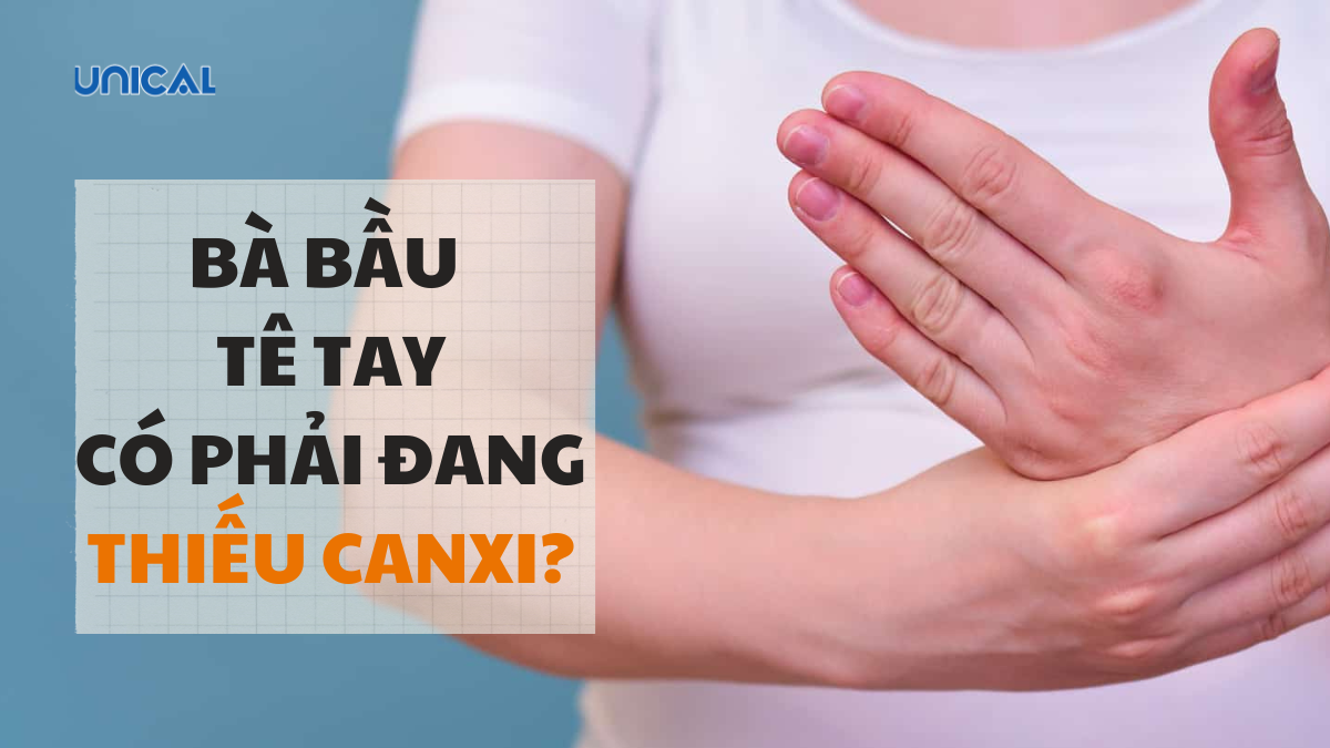 Bà bầu bị tê tay có phải thiếu canxi