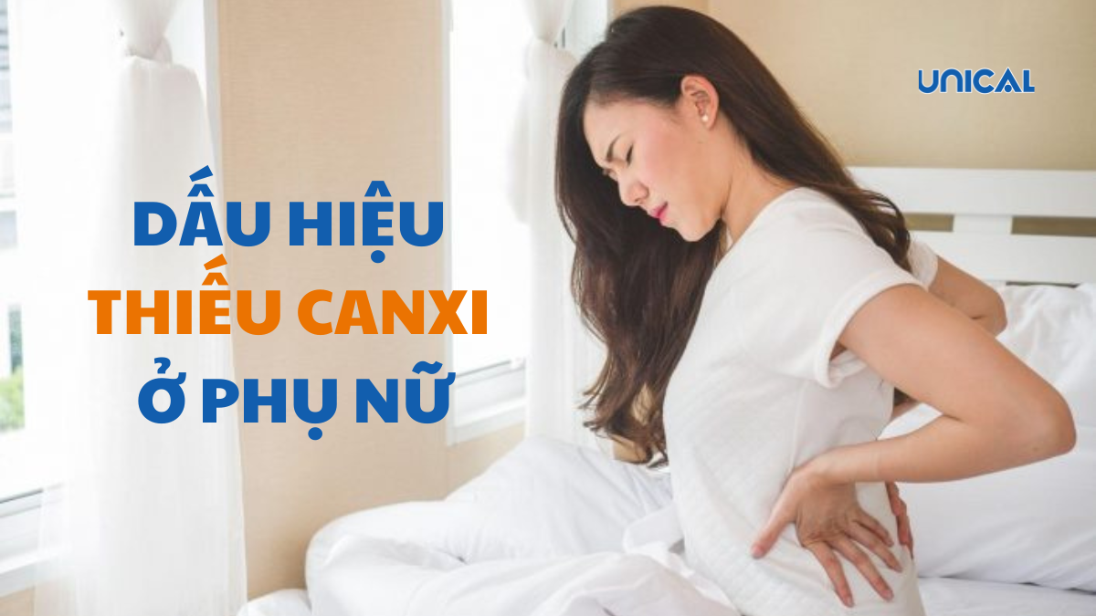 Triệu chứng thiếu canxi ở phụ nữ