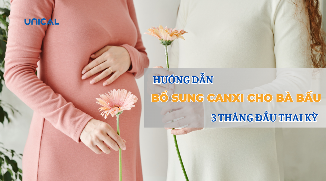 Hướng dẫn bổ sung canxi cho bà bầu 3 tháng đầu thai kỳ