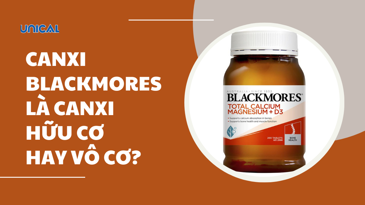 Canxi Blackmore là canxi hữu cơ hay vô cơ