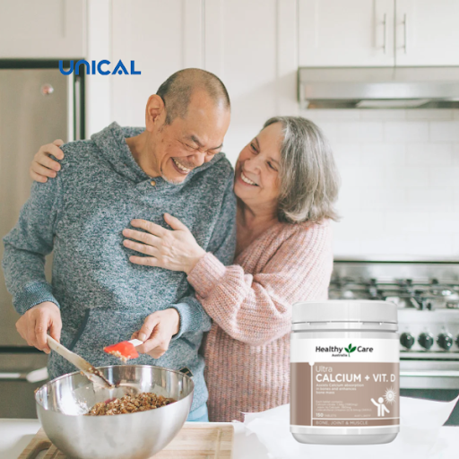 Canxi Heathy Care giúp tăng cường sức khỏe xương ở người già
