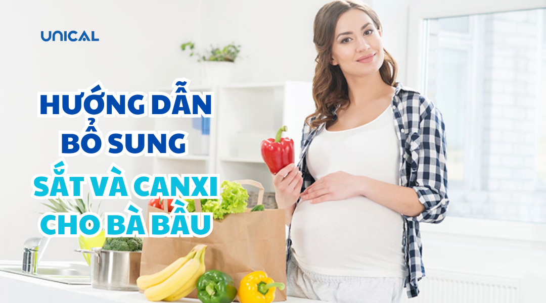 Hướng dẫn bổ sung sắt và canxi cho bà bầu trong thai kỳ