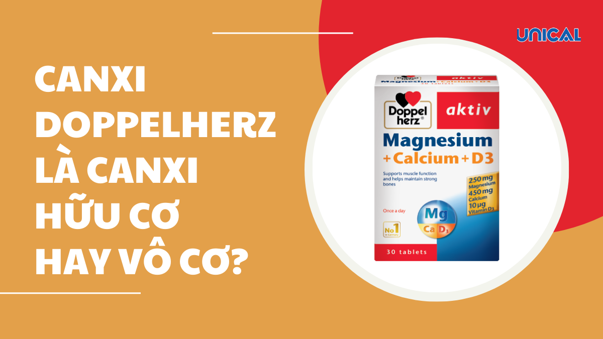 Canxi Doppelherz là canxi hữu cơ hay vô cơ?