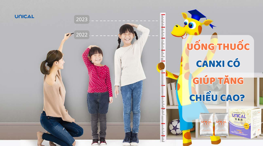 UỐNG THUỐC CANXI CÓ GIÚP TĂNG CHIỀU CAO KHÔNG.